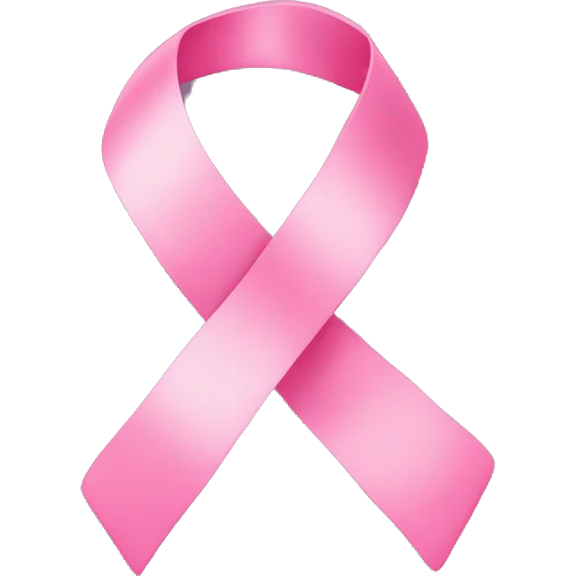 Alphabets with pink ribbon emoji