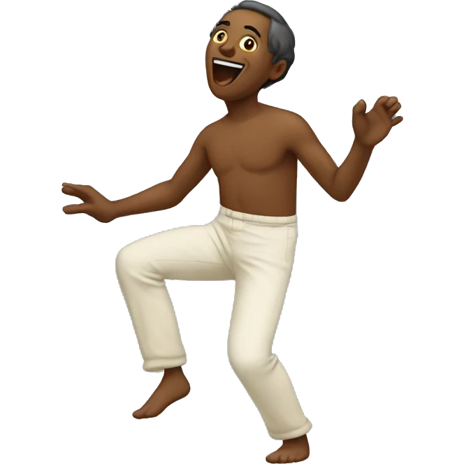 Human dancing to the music of Alfons - Ganjaman emoji