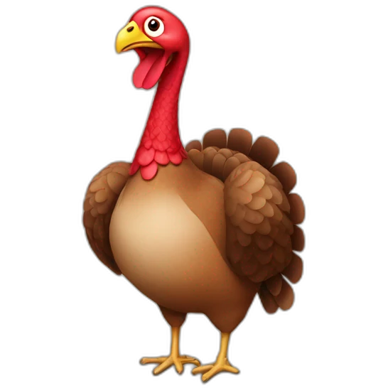 Turkey at heart emoji