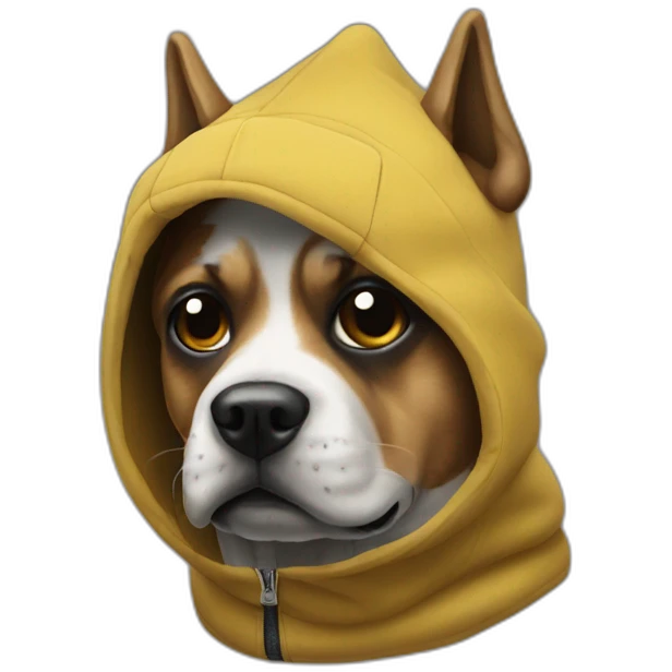 dog ski mask and hood emoji