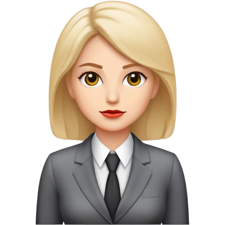 white woman in business suit emoji