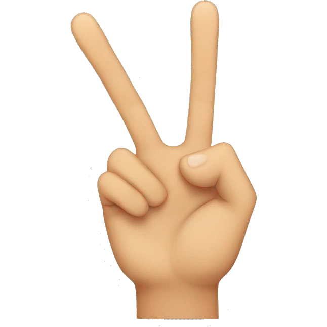 3 fingers emoji