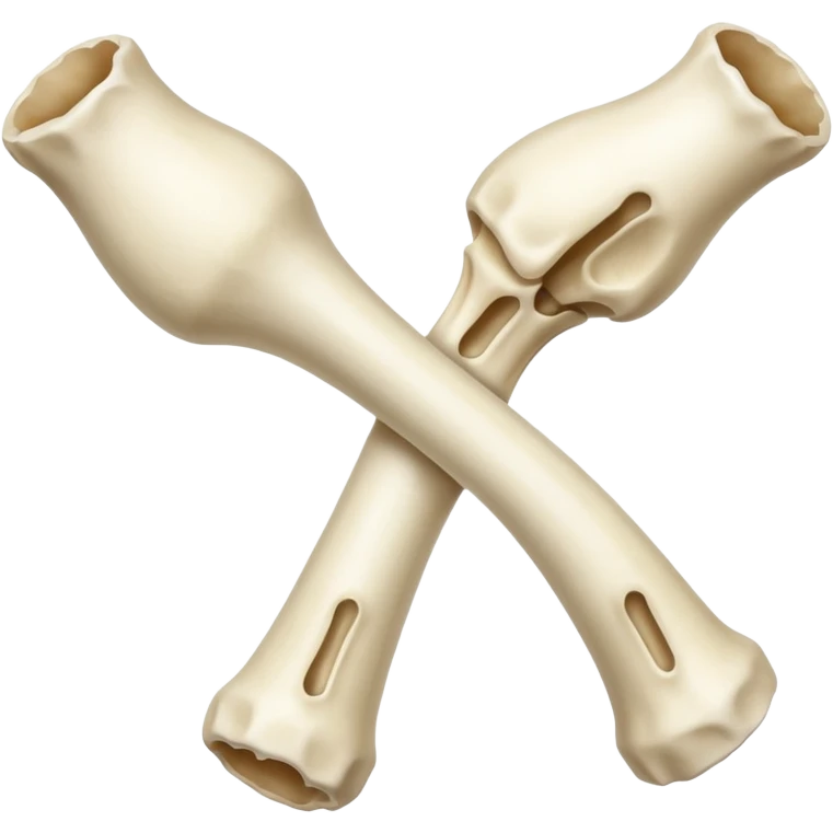  leg bone with tiny holes emoji