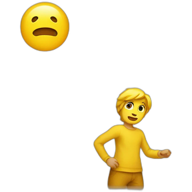 emojis jaune qui se pose des questions emoji