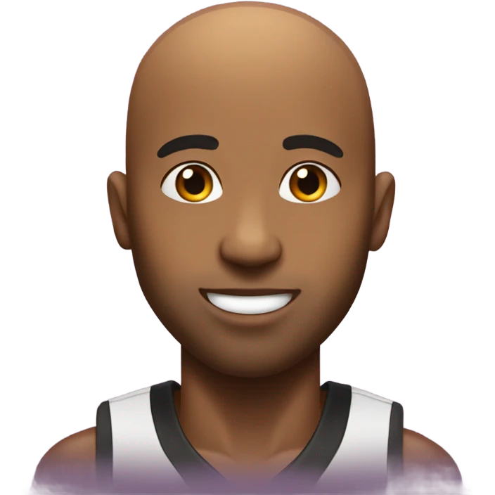 A bald head Black basketball player in LOVE! emoji