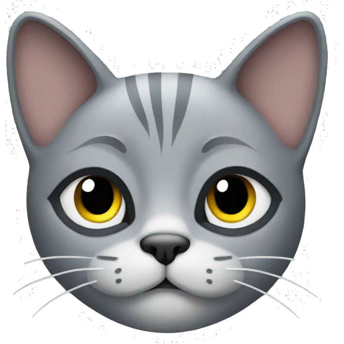 Grey cat  emoji