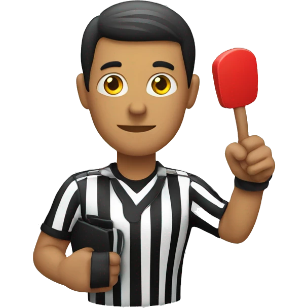 referee holding signal emoji