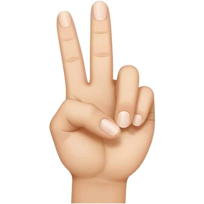 An L hand sign with the tip of the thumb touching the tip of the nose emoji