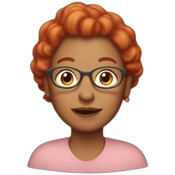 grandmother with long red hair emoji