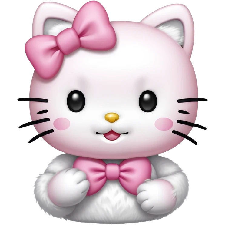 Hello kitty blowing a kiss emoji
