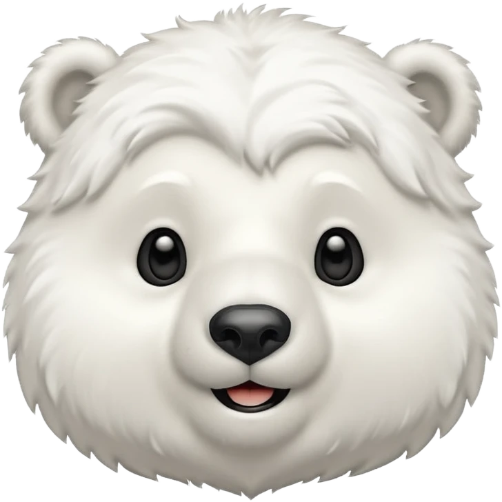 請幫我生成一個cute polar bear的Emoji emoji