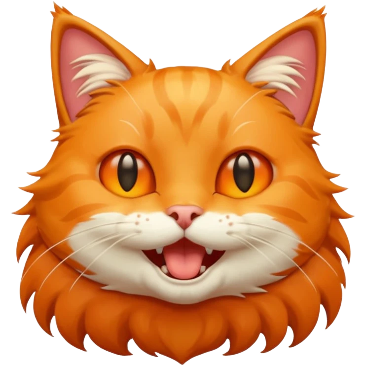  Cat moaning happy emoji