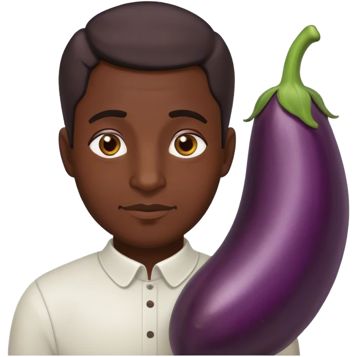  male eggplant emoji