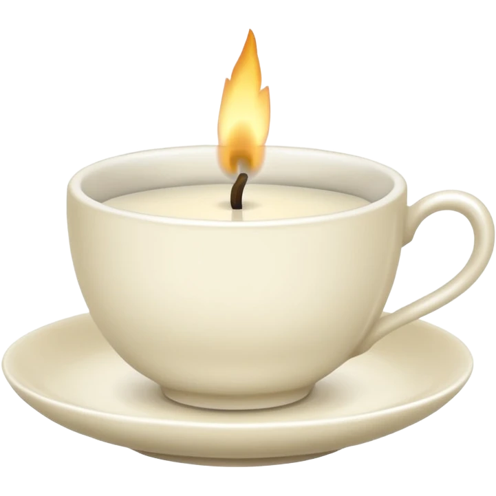 stylish teacup candle emoji