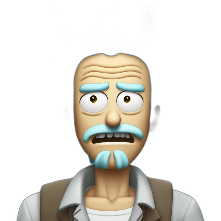 Rick Sanchez fait un doigt d’honneur emoji