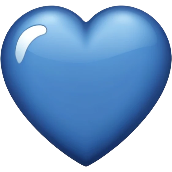 Navy blue heart  emoji