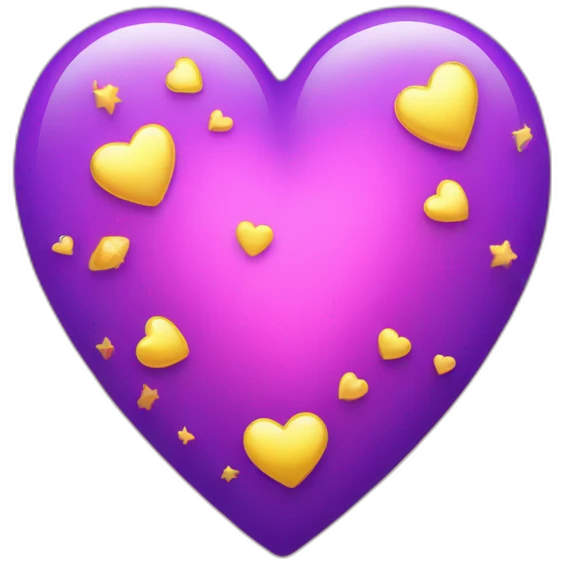 pink-and-purple-heart-with-yellow-sparkles emoji