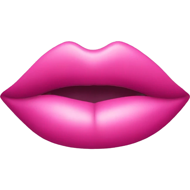 Pink lipstick emoji
