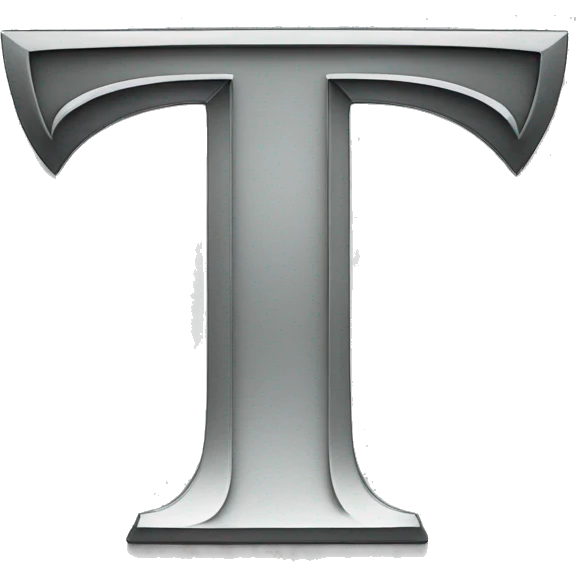 tesla logo letter T emoji