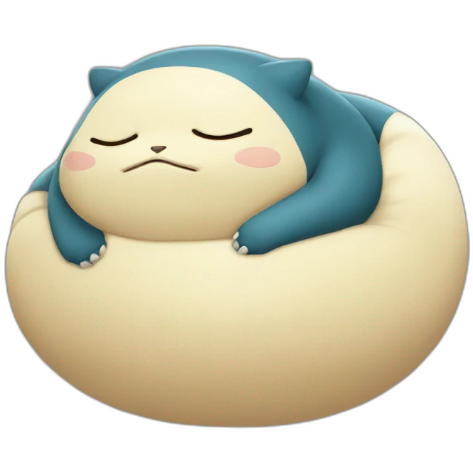 Snorlax sleeping emoji