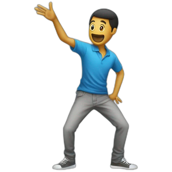 Michou qui fais en dab emoji
