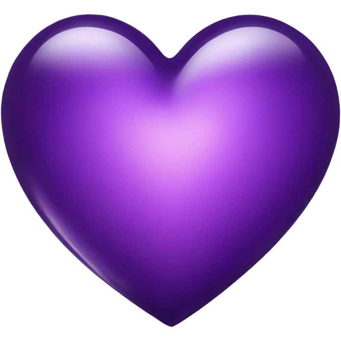 Shiny glass violet heart  emoji