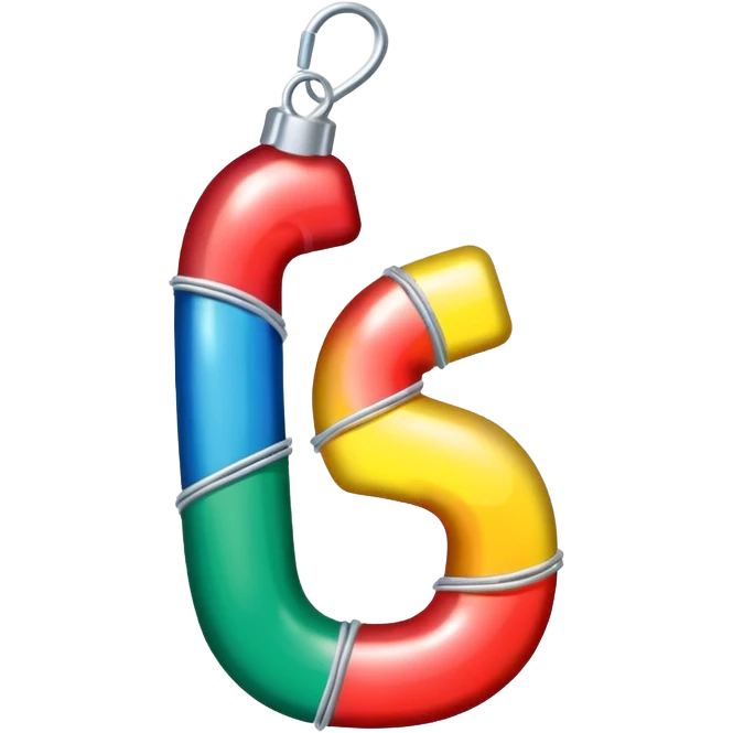 the number "1637" with Christmas lights wrapping it emoji