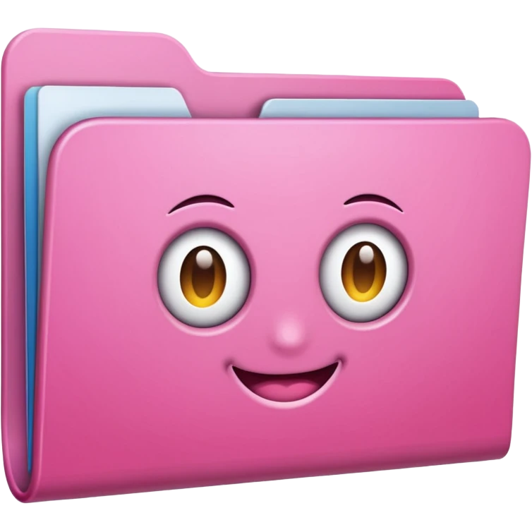simple mix pink folder emoji