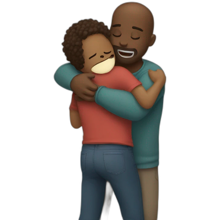 Tight hug emoji
