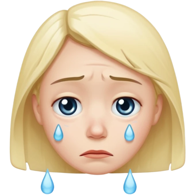 The saddest face in the world  emoji