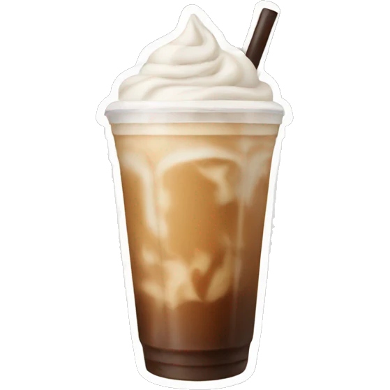 Iced latte emoji