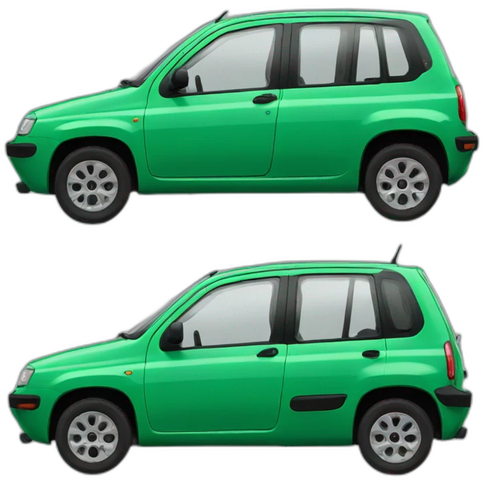 Fiat panda green emoji