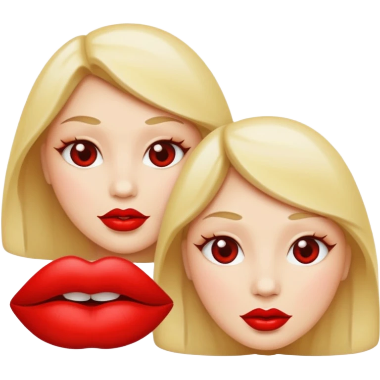 Red lips emoji
