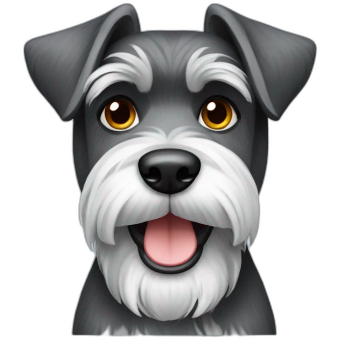 Schnauzer dog emoji