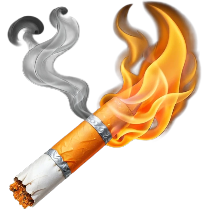 Cigarette burning emoji