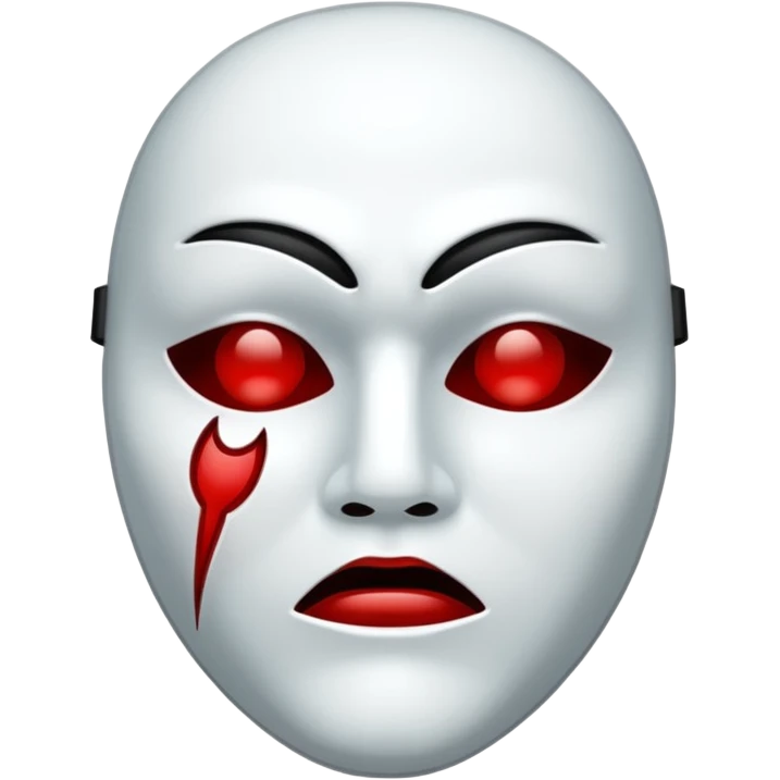 tragic mask emoji