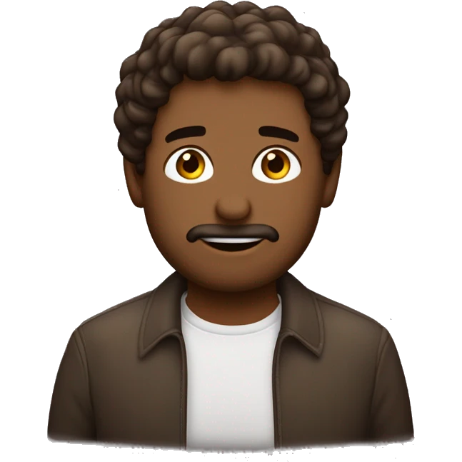 Uomo molto dettagliato di carnagione chiara-media con capelli marrone scuro  emoji