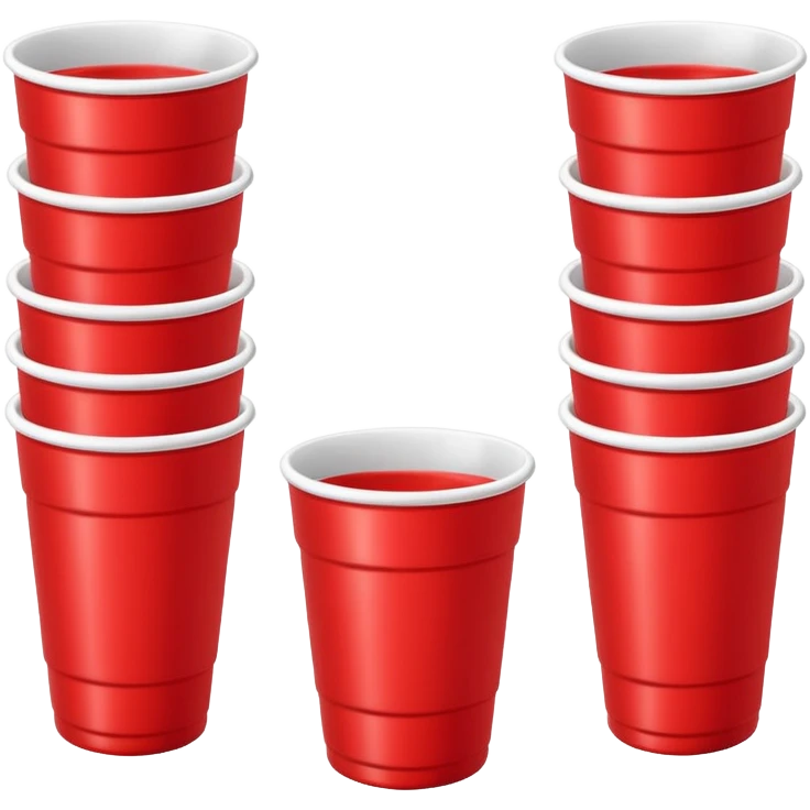 red beer pong cup emoji