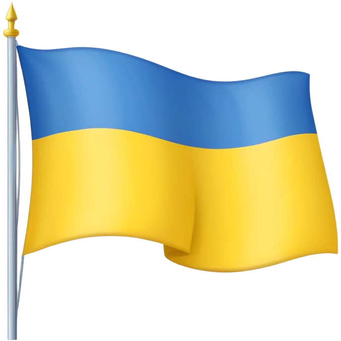 Uma bandeira de país tipo da Ucrânia mais em vez da cor azul vc coloca a cor preta onde fica o azul preto sem o azul emoji