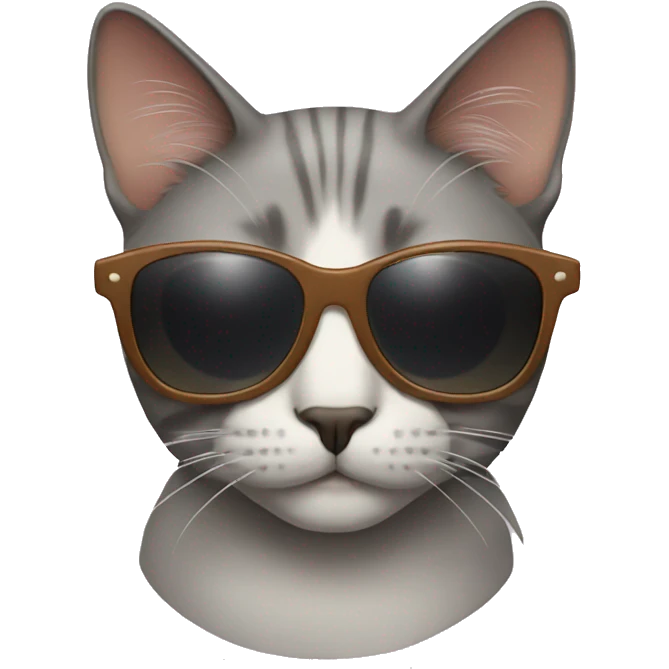 Cat with sunglasses emoji