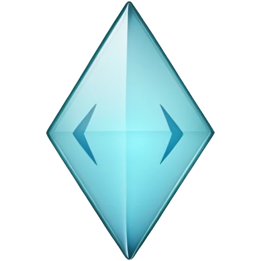 transparent glass arrow emoji