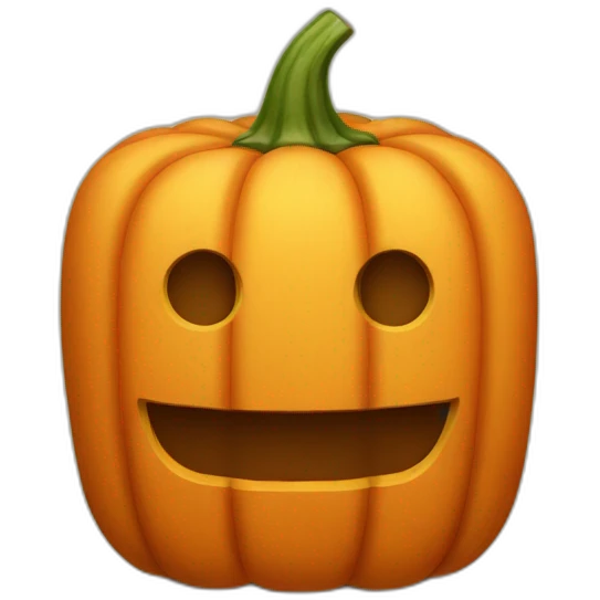 square pumpkin emoji