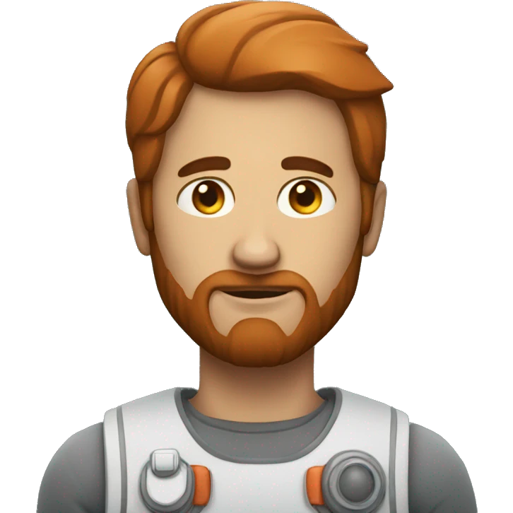 A man with a mars emoji