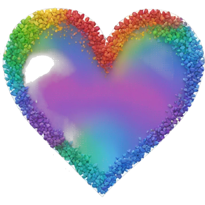 Rainbow heart emoji