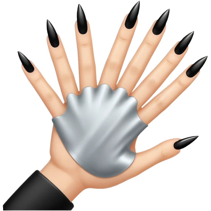 This emoji but with black nails 💅 emoji