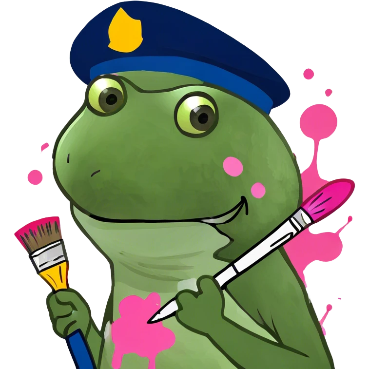pink spam artist painting  emoji