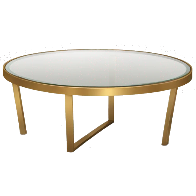 Small-round-Golden-band-glass-coffee-table emoji