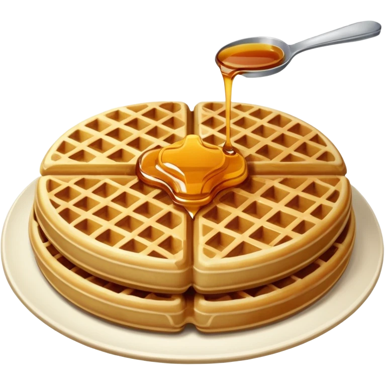 waffle with maple syrup emoji