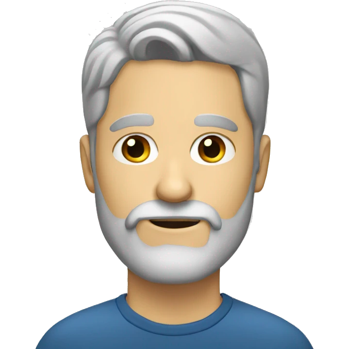 white man with beard emoji
