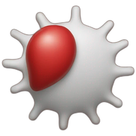 Un bouclier rouge emoji